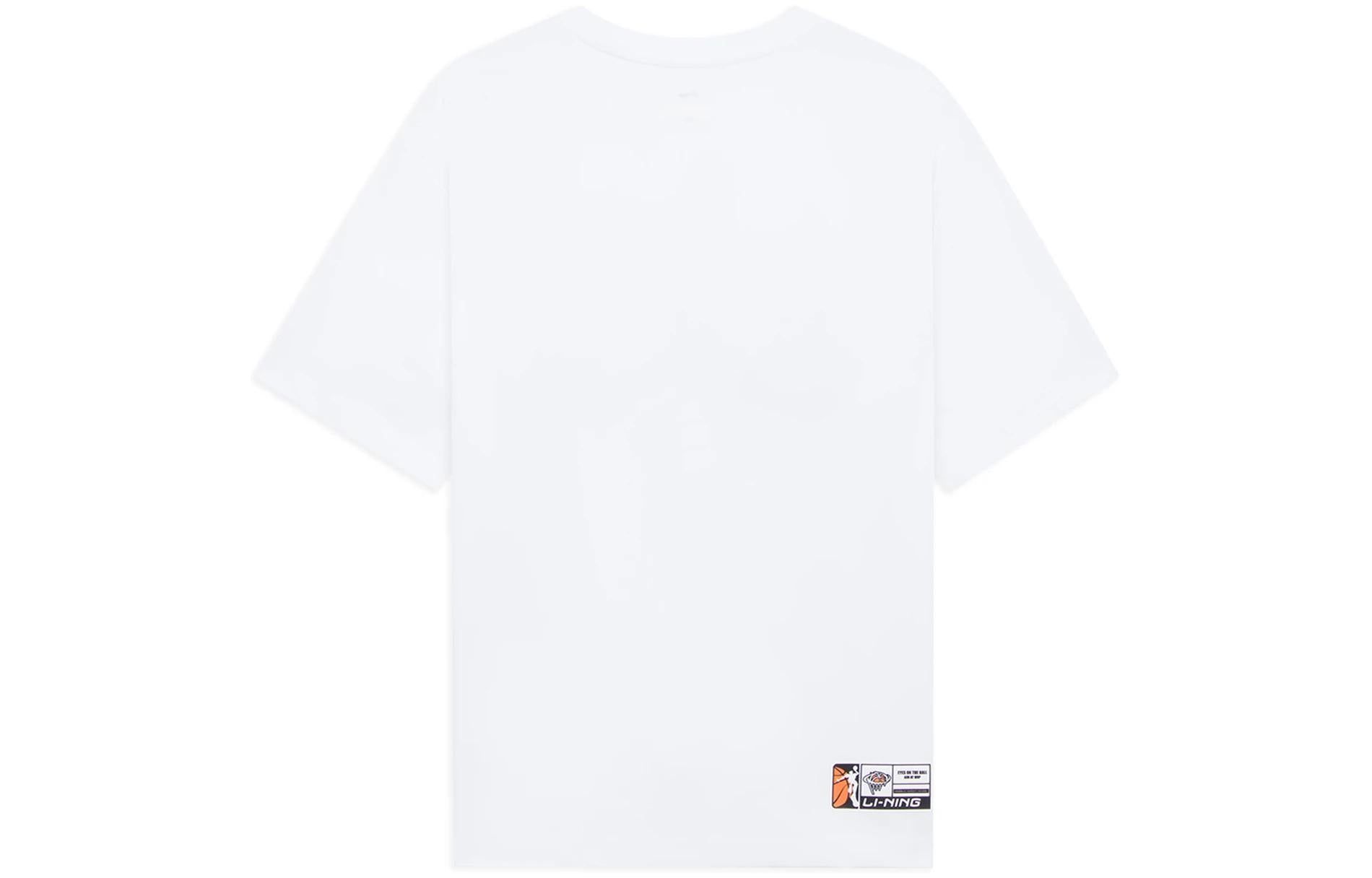 Li-Ning Hoops Cartoon Graphic T-shirt 'White' AHSSD21-1 sold by KicksCrew product image thumbnail 2