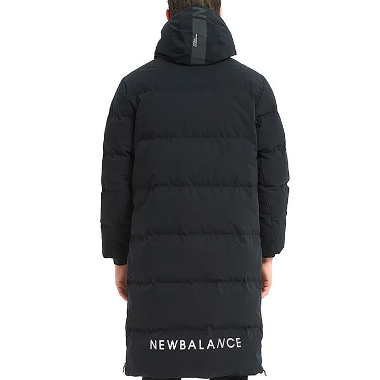 New Balance Nylon Street Style Plain Long Down Jacket 'Black' NP846061-BK sold by KicksCrew product image thumbnail 4
