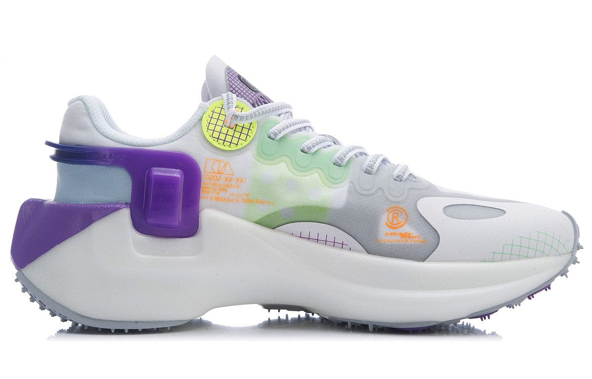 (WMNS) Li-Ning Wind Range Essential 'White Grey Purple' ARHR054-1 sold by KicksCrew product image thumbnail 2