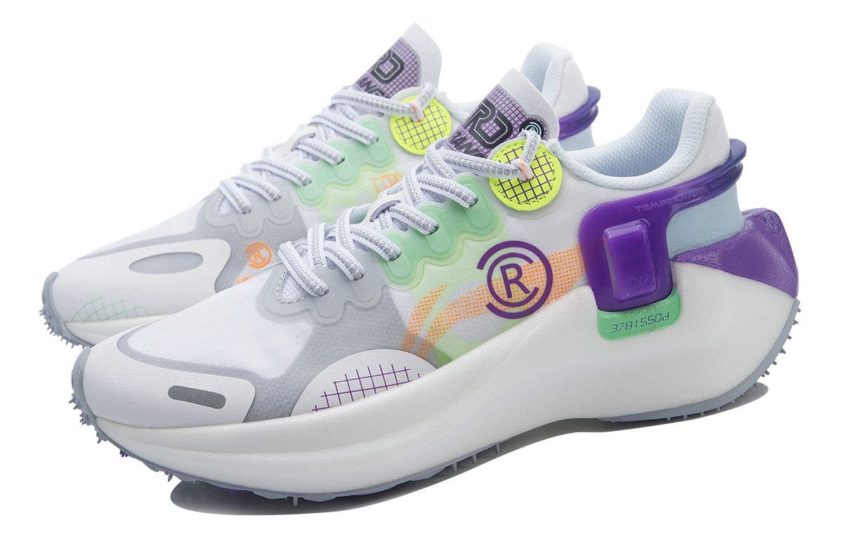 (WMNS) Li-Ning Wind Range Essential 'White Grey Purple' ARHR054-1 sold by KicksCrew product image thumbnail 3