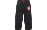 Supreme x Mark Leckey FW23 Week4 Dream English Kid Twill Panel Pants 'Black' SUP-FW23-088 sold by KicksCrew