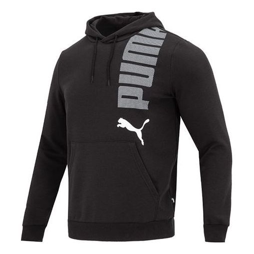 PUMA Essentials Logolab Hoodie 'Black' 675685-01 sold by KicksCrew