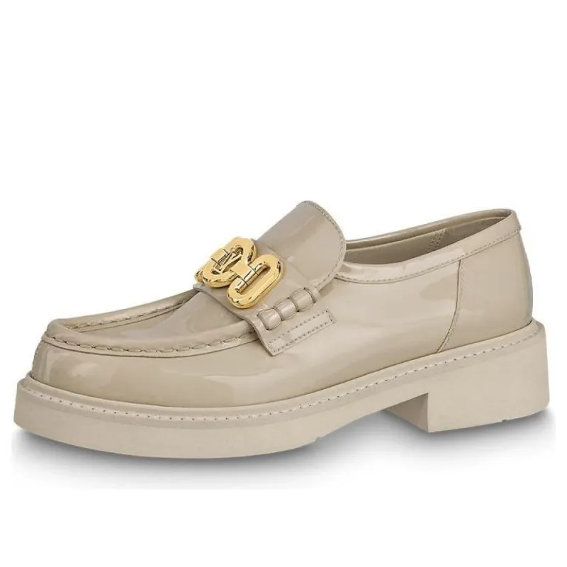 (WMNS) LOUIS VUITTON LV Academy Loafers 'Beige' 1ABO3I sold by KicksCrew