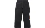 Supreme x Mark Leckey FW23 Week4 Dream English Kid Twill Panel Pants 'Black' SUP-FW23-088 sold by KicksCrew