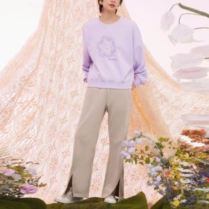 (WMNS) Converse Floral Crewneck 'Lilac' 10025522-A02 sold by KicksCrew