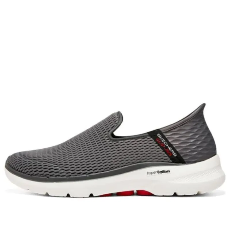Skechers Go Walk 6 Shoes 'Grey Red White' 894234-GYRD sold by KicksCrew