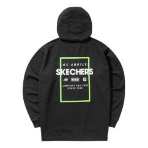 Skechers Graphic Hoodies 'Black White Green' L121U132-0018 sold by KicksCrew
