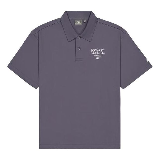 New Balance Athletics Polo Shirt 'Dark Grey' NFE21021-DKG sold by KicksCrew