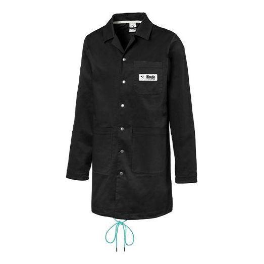 Puma x Rhude Coat 'Black White' 595344-01 sold by KicksCrew