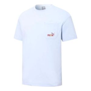 PUMA Skb Pocket Logo Tee 'Blue' 671962-21 sold by KicksCrew