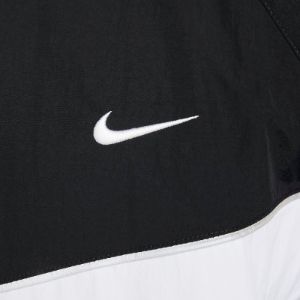 Nike Swoosh Woven Jacket 'Black White' DX0660-010 sold by KicksCrew