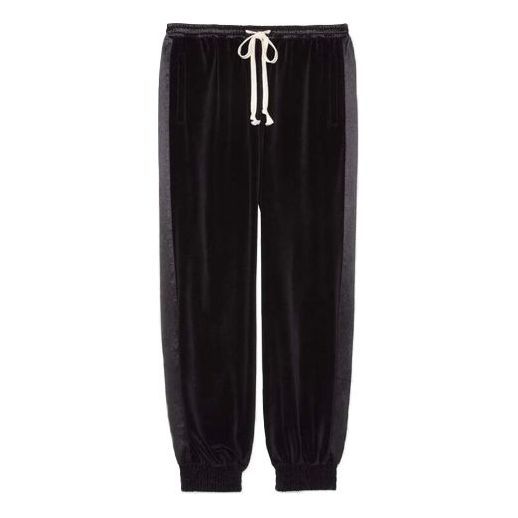 GUCCI Side-stripe sweatpants 'Black' 595535-XJBTF-1082 sold by KicksCrew