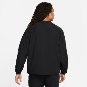 Nike Swoosh Woven Jacket 'Black White' DX0660-010 sold by KicksCrew