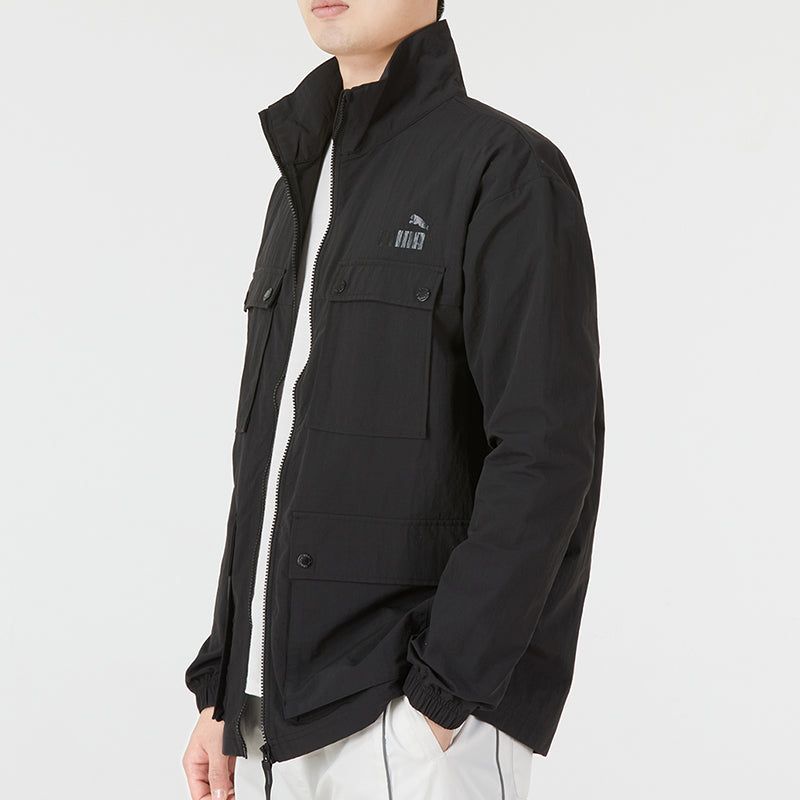 Puma Style Windbreaker Jacket 'Black' 849455-01 sold by KicksCrew product image thumbnail 5
