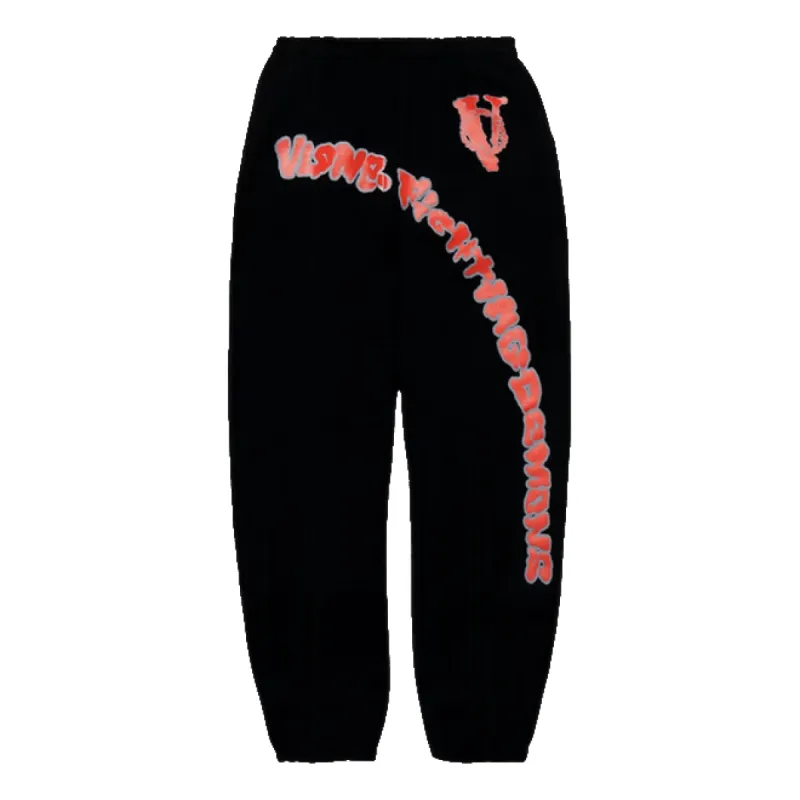 VLONE x Juice WRLD FD Circle Sweatpants 'Black' 1020-1SS220204JWFC-BLAC sold by KicksCrew