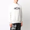 HERON PRESTON CTNMB Logo Knitted Jumper Sweatshirt 'White Black' HMHE006F21KNI0030401 sold by KicksCrew