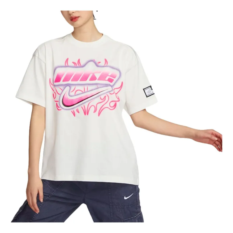 (WMNS) Nike Sportswear Oversized T-shirt Asia Sizing 'Sail' FZ1147-133 sold by KicksCrew