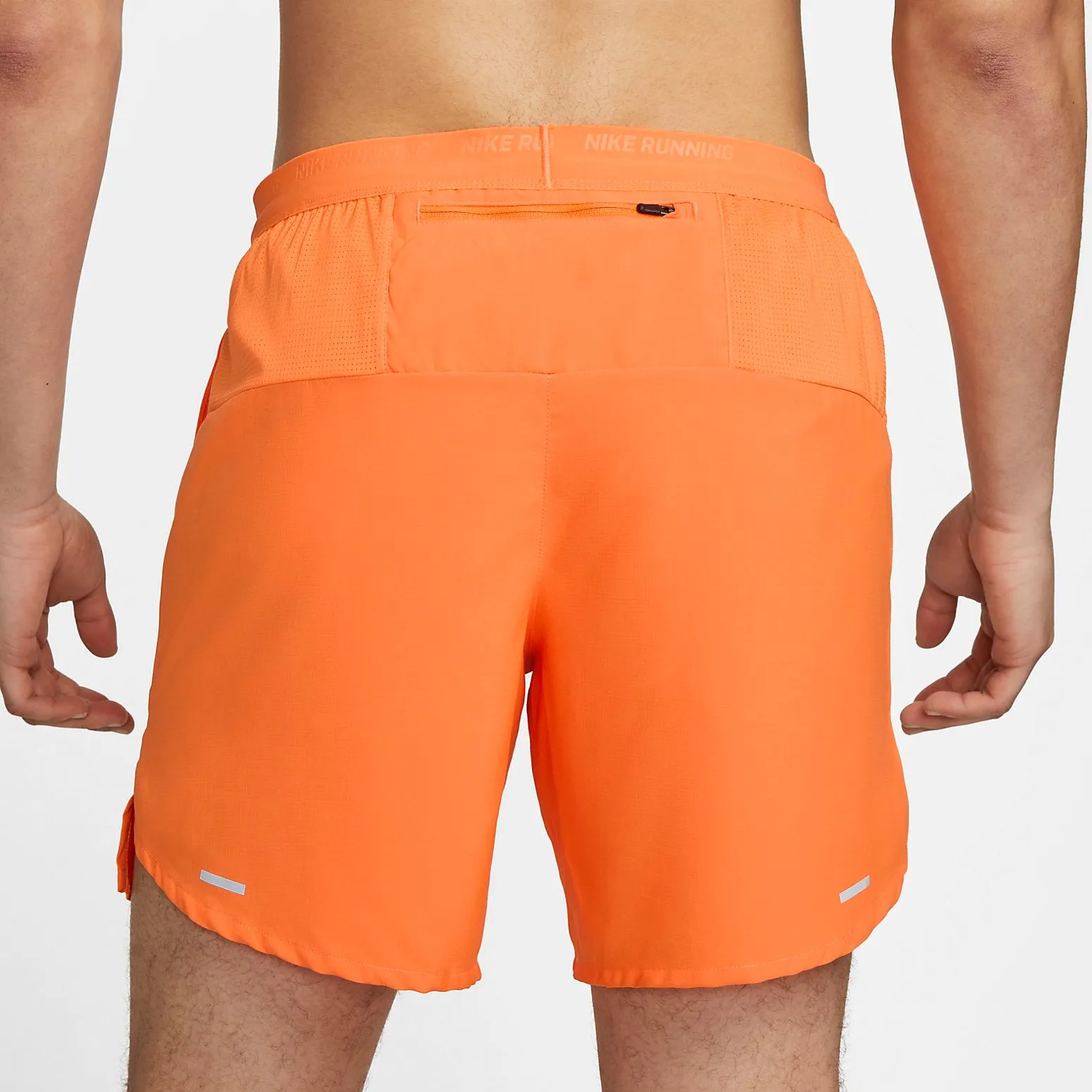 Orange Nike Running Shorts Nike Dri-FIT Stride 7-Inch Brief-Lined