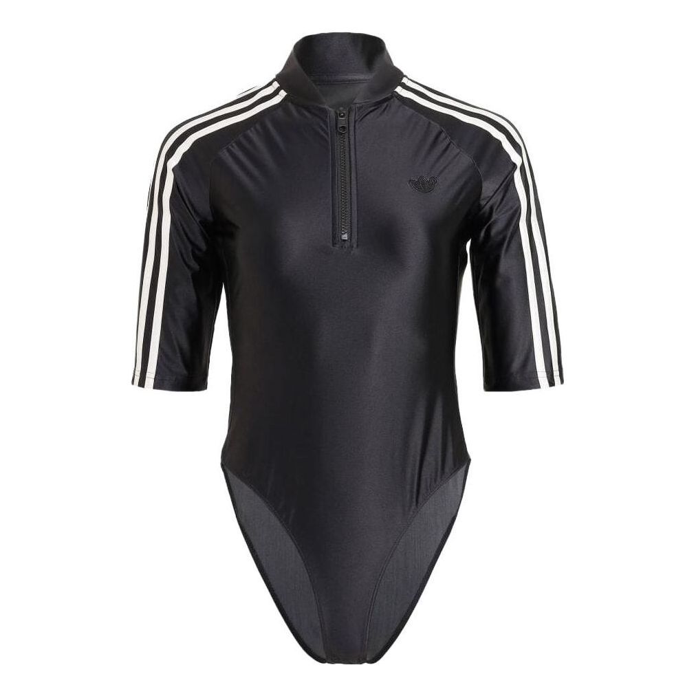 (WMNS) adidas Blue Version Bodysuit 'Black' IL8520 sold by KicksCrew