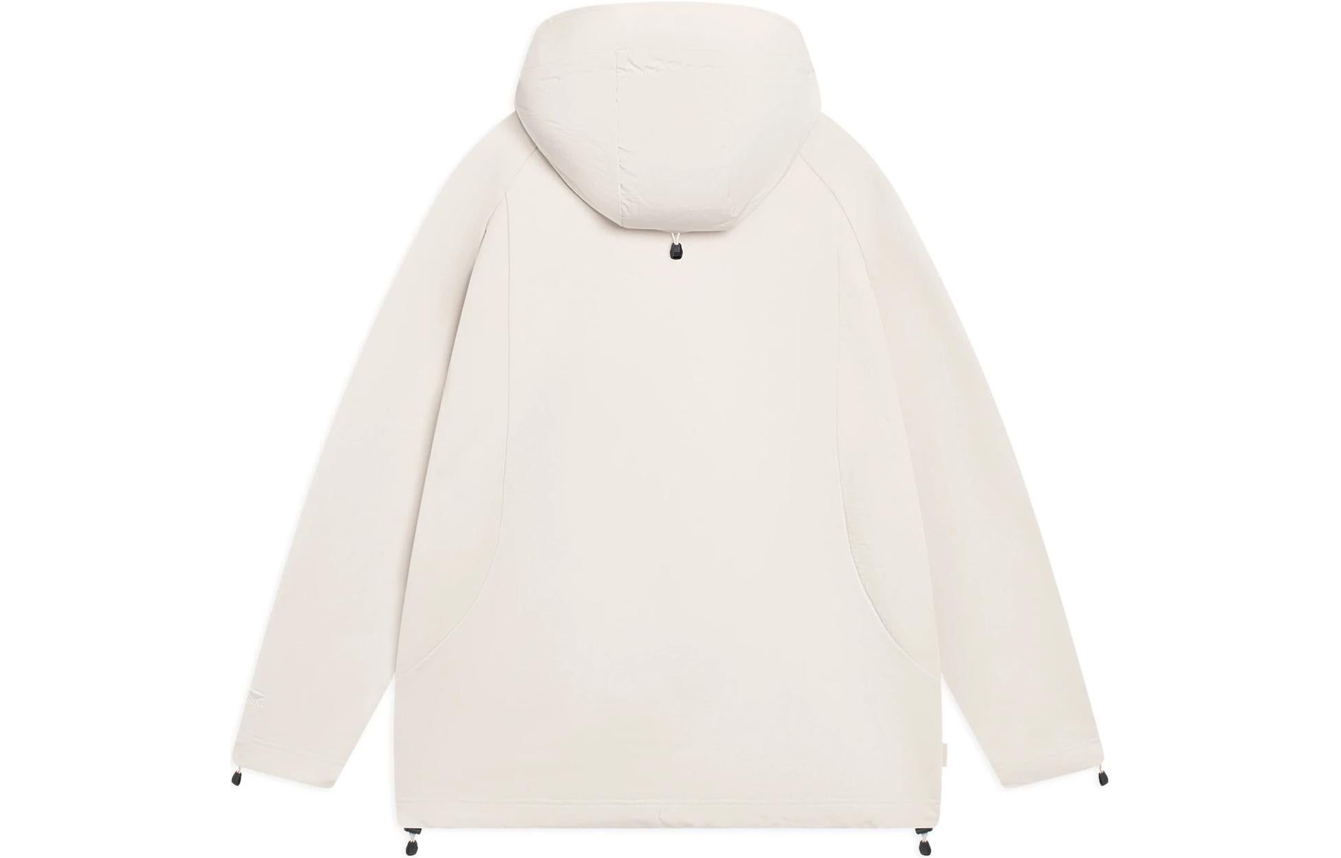 Li-Ning Counterflow Triple Logo Hoodie 'Beige' AWDSH69-1 sold by KicksCrew product image thumbnail 2