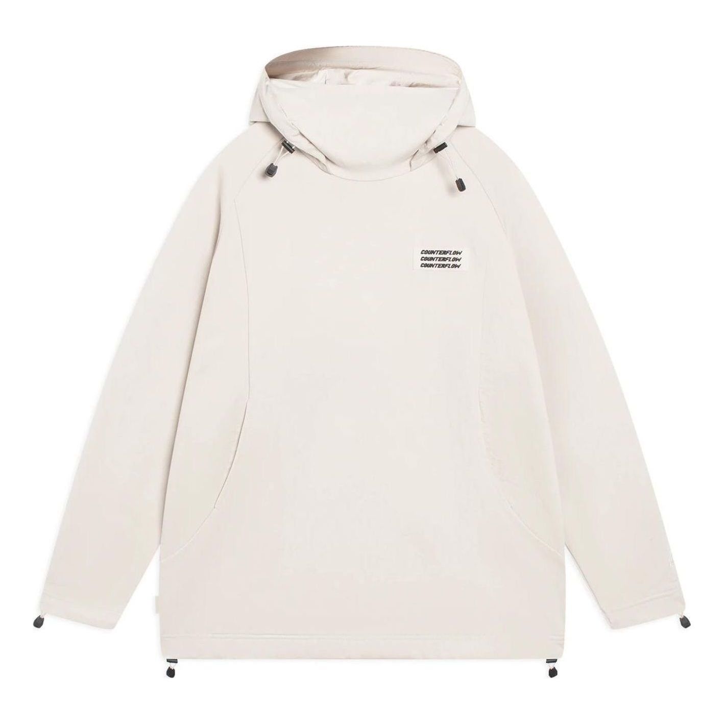Li-Ning Counterflow Triple Logo Hoodie 'Beige' AWDSH69-1 sold by KicksCrew