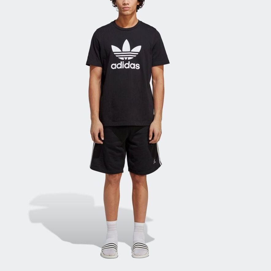 adidas originals Adicolor Classics 3-Stripes Sweat Shorts 'Black' IA6351 sold by KicksCrew product image thumbnail 2