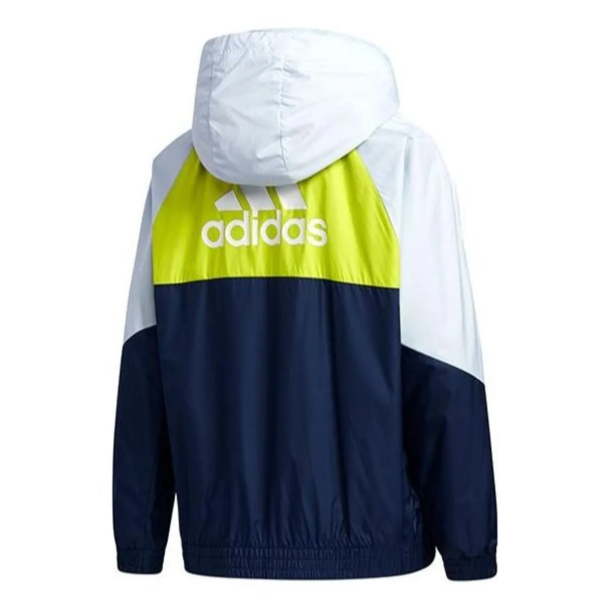 (GS) adidas Must Haves Woven Jacket 'Navy White Yellow' GP0775 sold by KicksCrew product image thumbnail 2