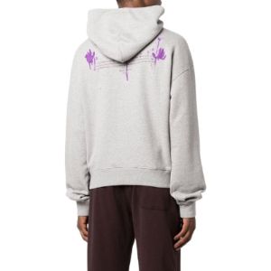 Off-White Dripped OW Logo Over Hoodie 'Grey' OMBB037F21FLE01308370837 sold by KicksCrew