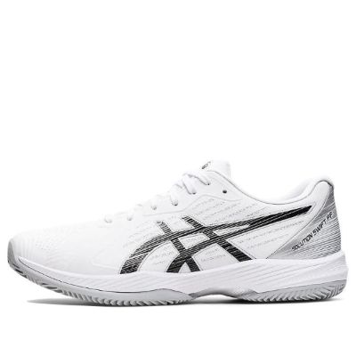 ASICS Solution Swift FF Clay 'White Black' 1041A299-100 sold by KicksCrew