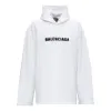 Balenciaga Blurred Logo Distress Hoodie 'White' 661711TKVD69040 sold by KicksCrew
