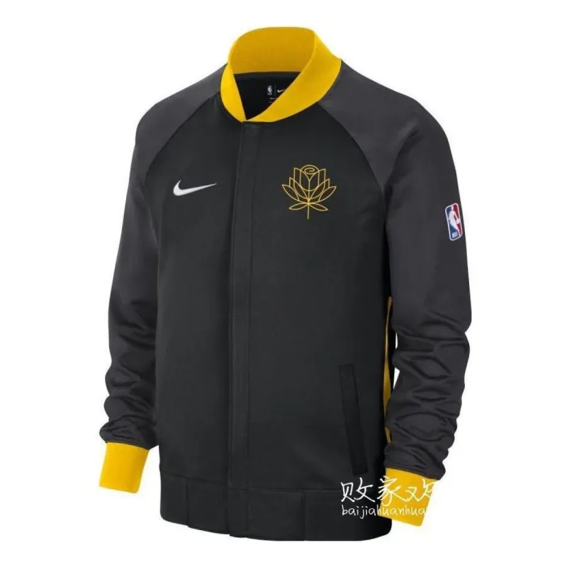 Nike x Nba Golden State Warriors Showtime City Edition Jacket 'Black' DN8404-010 sold by KicksCrew