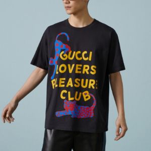 Gucci Cotton Jersey T-Shirt With Print 'Black' 616036-XJFWP-1142 sold by KicksCrew