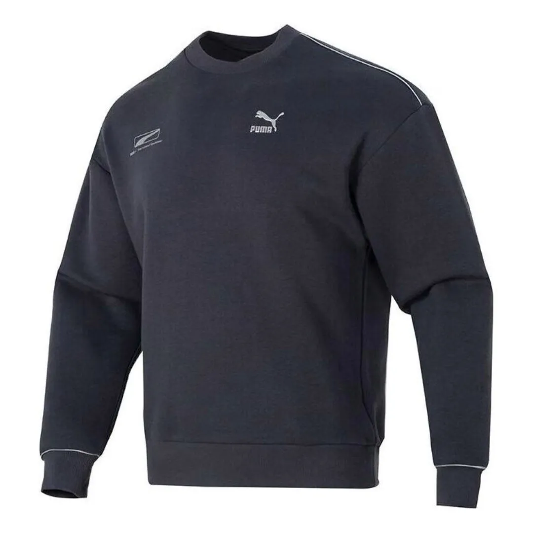 PUMA Casual Logo Printed Sweater 'Navy' 625075-17 sold by KicksCrew