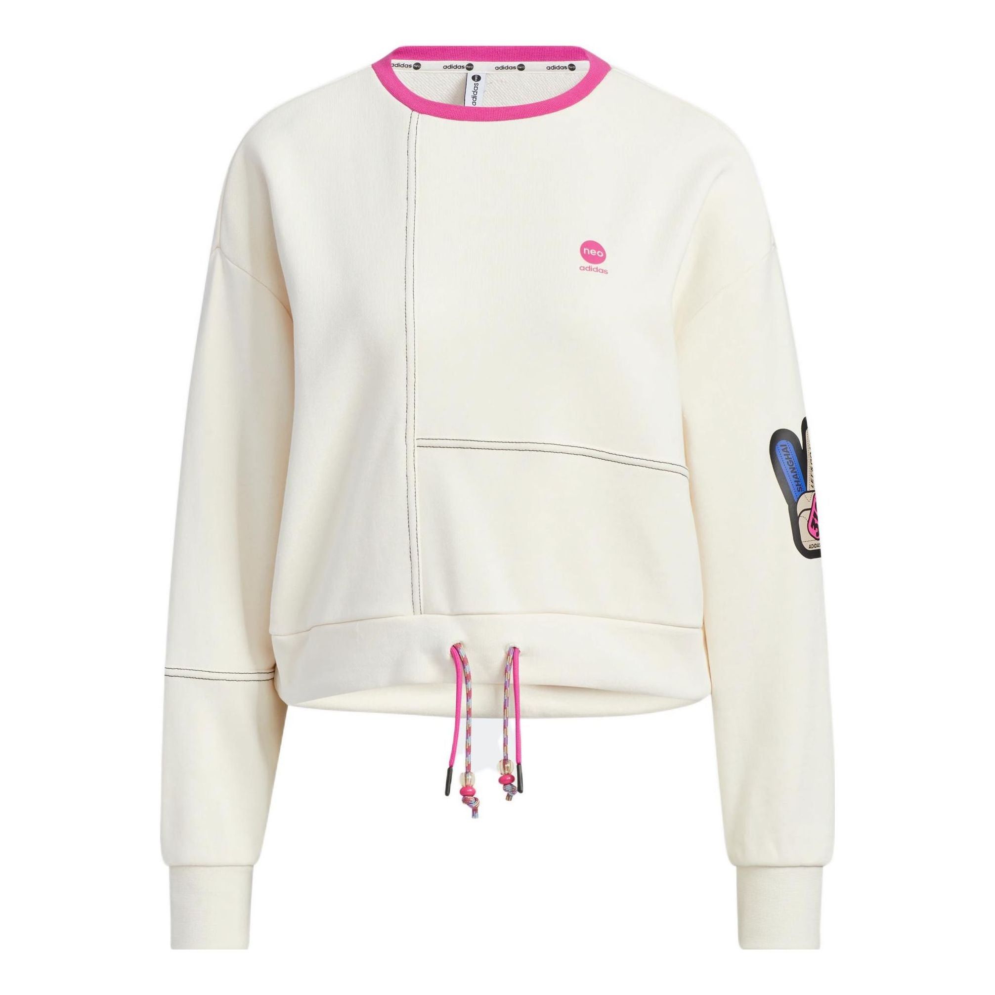(WMNS) Adidas Neo Cesp Sweatshirts 'White' IA6899 sold by KicksCrew