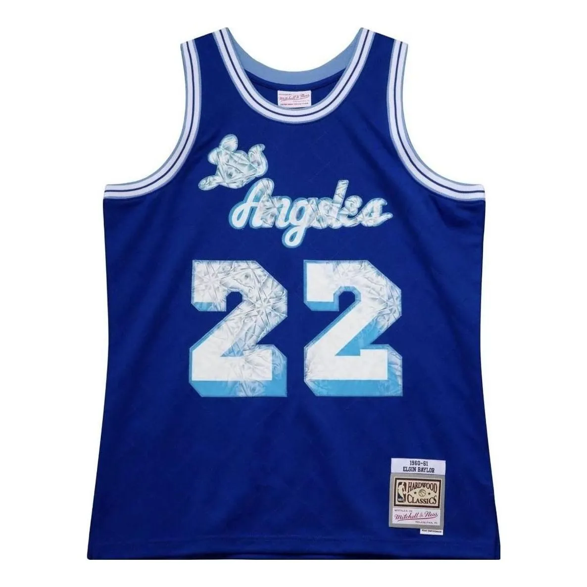 Mitchell & Ness x NBA Los Angeles Lakers 1960-61 Swingman Jersey 'Elgin Baylor 22' SMJY1202-LAL60EBYBLUE sold by KicksCrew