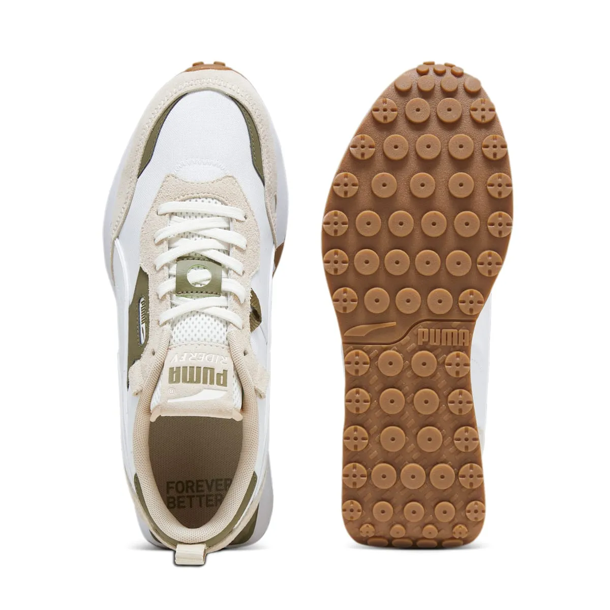 PUMA Rider FV Base 'Warm White Olive Drab' 393231-01 sold by KicksCrew product image thumbnail 4