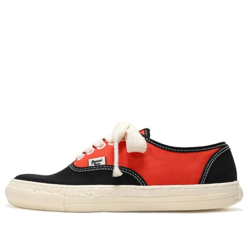 Maison MIHARA YASUHIRO PAST Sole 5 - Hole Low-top Sneaker 'Red' A06FW503-RED sold by KicksCrew