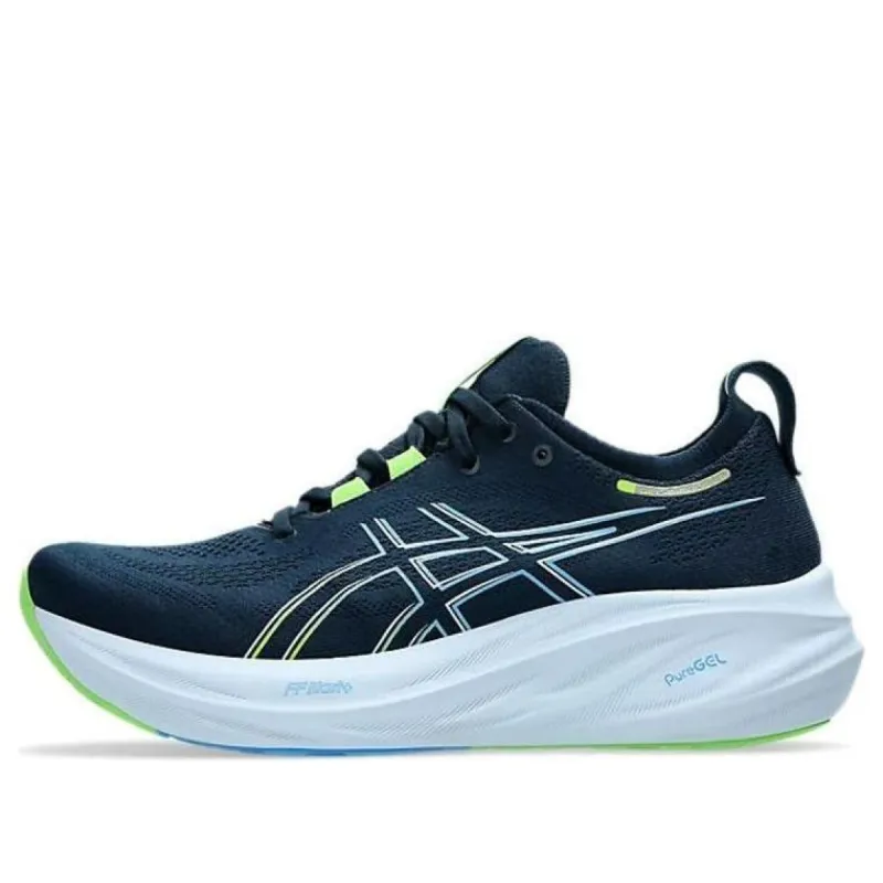 ASICS Gel-Nimbus 26 Wide 'French Blue Electric Lime' 1011B795-400 sold by KicksCrew