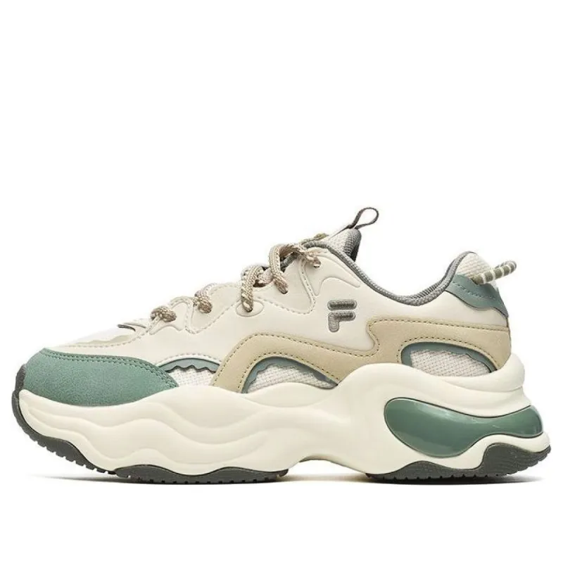 (WMNS) FILA FUSION Bubble Sneakers 'Cream White Green' T12W241302FWG sold by KicksCrew