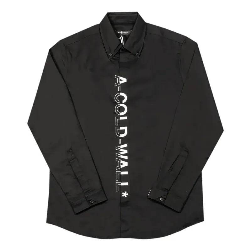 A-COLD-WALL* Logo Branded Shirt 'Black' ACWMSH038-BLACK sold by KicksCrew