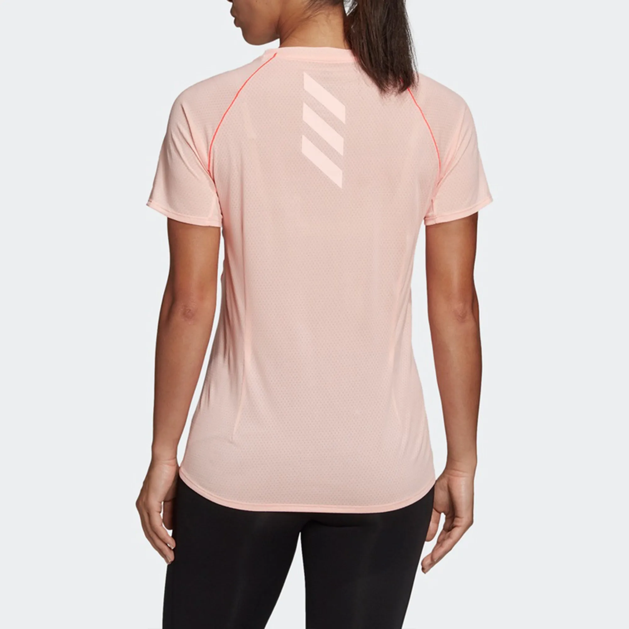 (WMNS) adidas Own The Run T-Shirt 'Pink' FT6451 sold by KicksCrew product image thumbnail 4