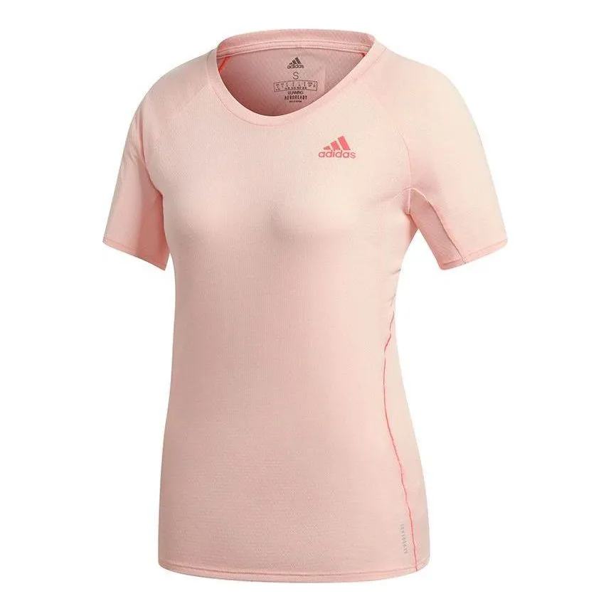 (WMNS) adidas Own The Run T-Shirt 'Pink' FT6451 sold by KicksCrew