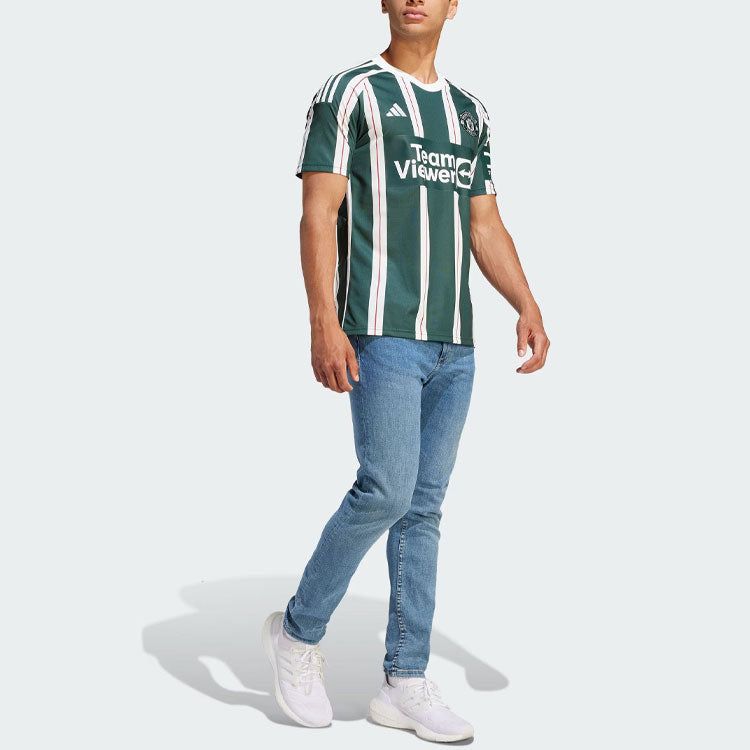 Adidas Manchester United 23/24 Away Jersey 'Green White' HR3675 sold by KicksCrew product image thumbnail 5