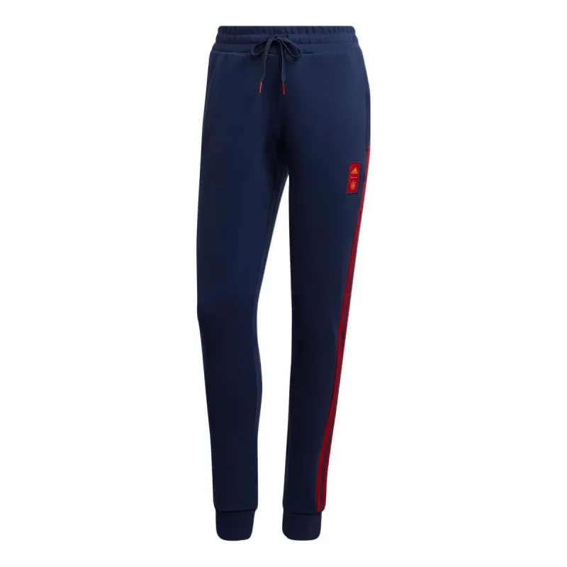 (WMNS) adidas Spain Sports Pants 'Navy Red' HE8915 sold by KicksCrew