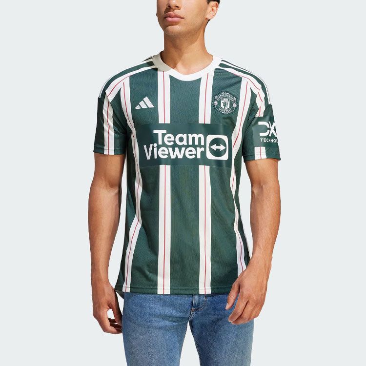 Adidas Manchester United 23/24 Away Jersey 'Green White' HR3675 sold by KicksCrew product image thumbnail 3