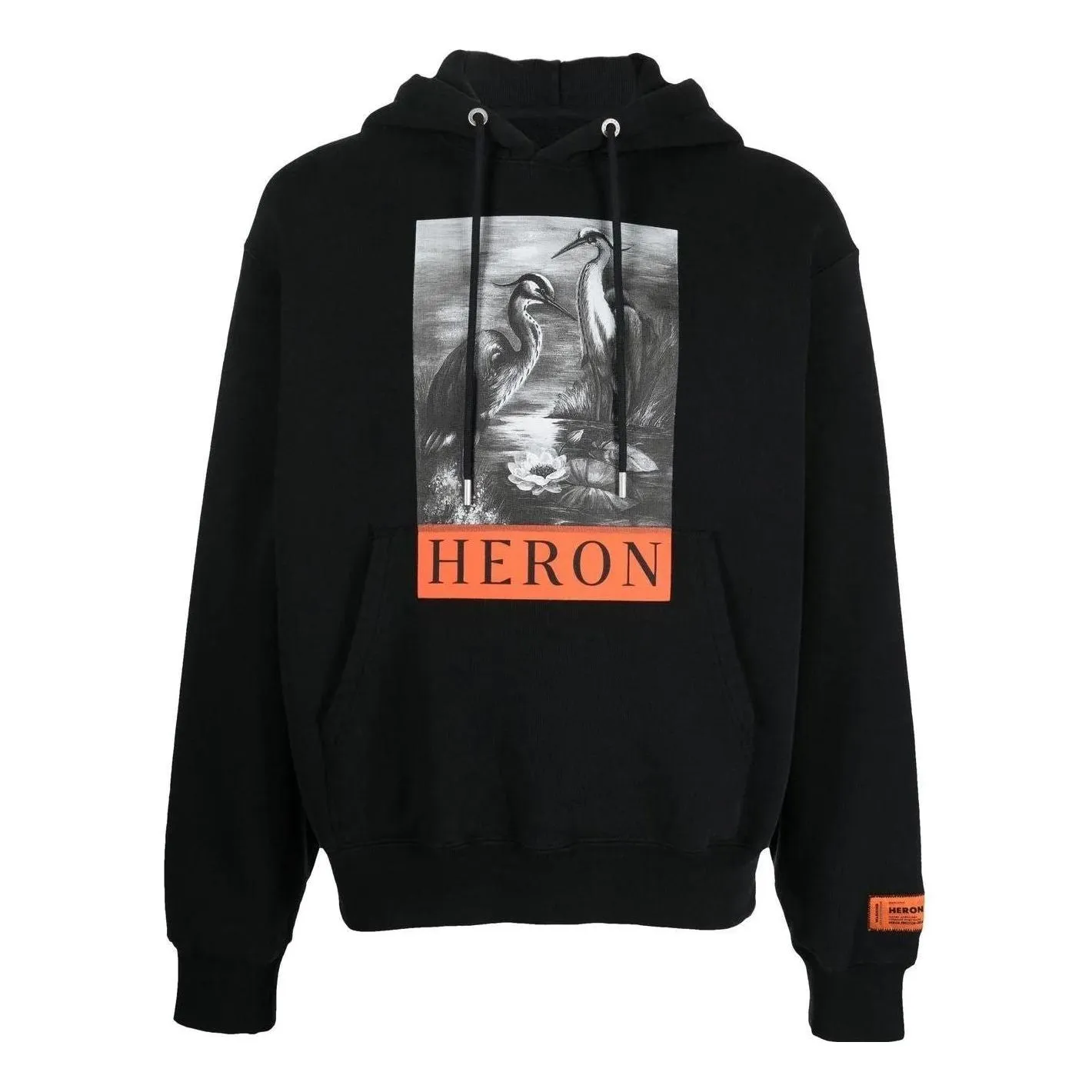 HERON PRESTON Heron Preston Heron Hoodie 'Black' HMBB024C99JER0031010 sold by KicksCrew