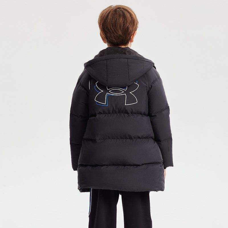 (GS) Under Armour Graphic Warm Casual Down Jacket 'Black White' 234106069 sold by KicksCrew product image thumbnail 3