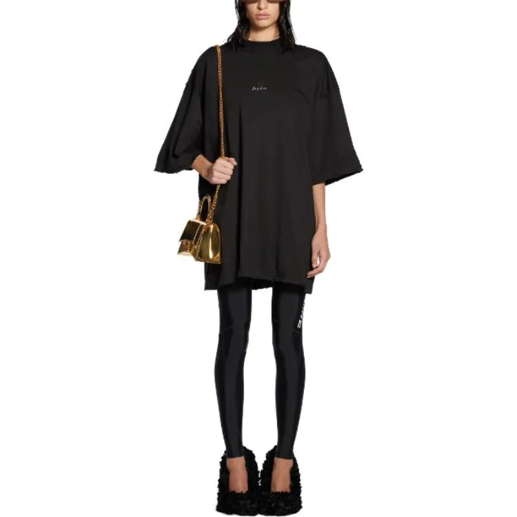 Balenciaga Je t'aime T-shirt Large Fit 'Black' 744439TOVM79070 sold by KicksCrew product image thumbnail 3