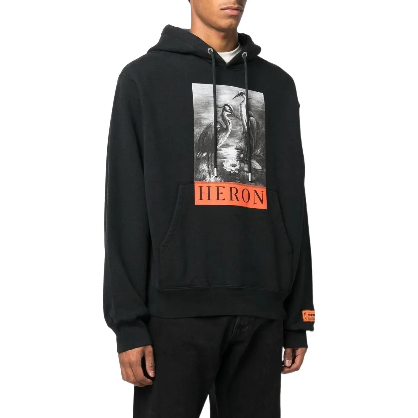 HERON PRESTON Heron Preston Heron Hoodie 'Black' HMBB024C99JER0031010 sold by KicksCrew product image thumbnail 3