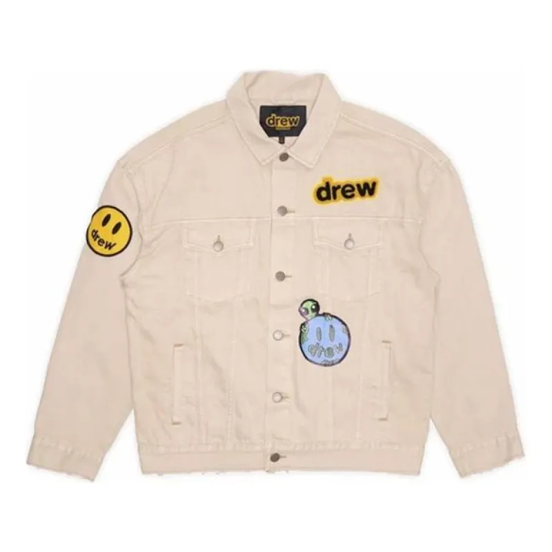 Drew House Mixed Media Trucker Jacket 'Natural' DR-FW21-049 sold by KicksCrew